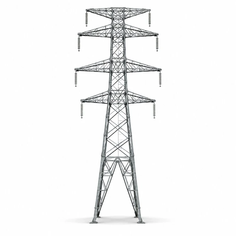 Torre in acciaio ad angolo doppio circuito