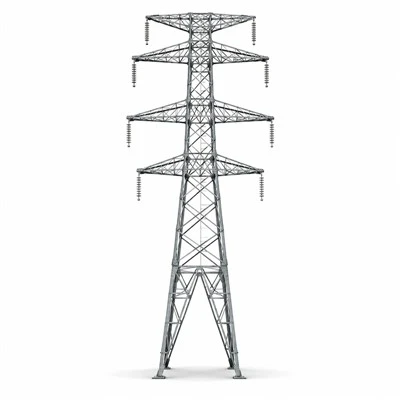 Torre in acciaio ad angolo doppio circuito